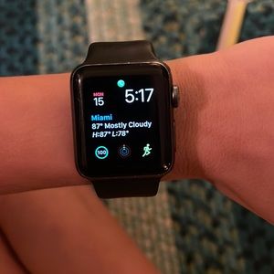 Series 2 Apple Watch. Water proof. Checks heart rate. In good condition.